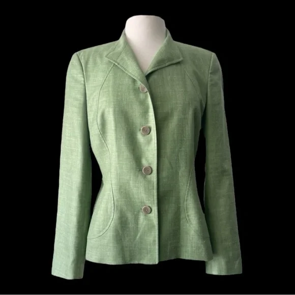 ZANELLA PLATINUM LORO PIANA FABRIC JACKET Size 8 - Picture 2 of 14